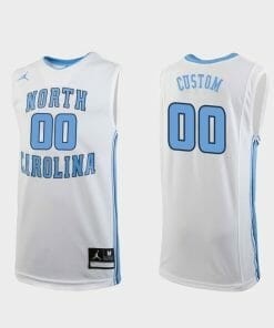 Custom North Carolina Jersey Name and Number Tar Heels College Basketball Replica White