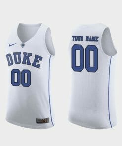 Custom Duke Blue Devils Jersey Name, Number College Basketball White