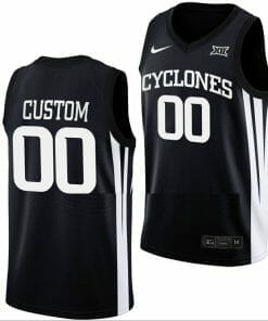 Custom Iowa State Cyclones Jersey Name & Number College Basketball Black
