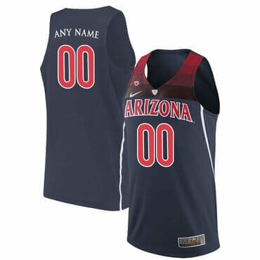 Custom Arizona Wildcats Jersey College Basketball Name and Number Navy