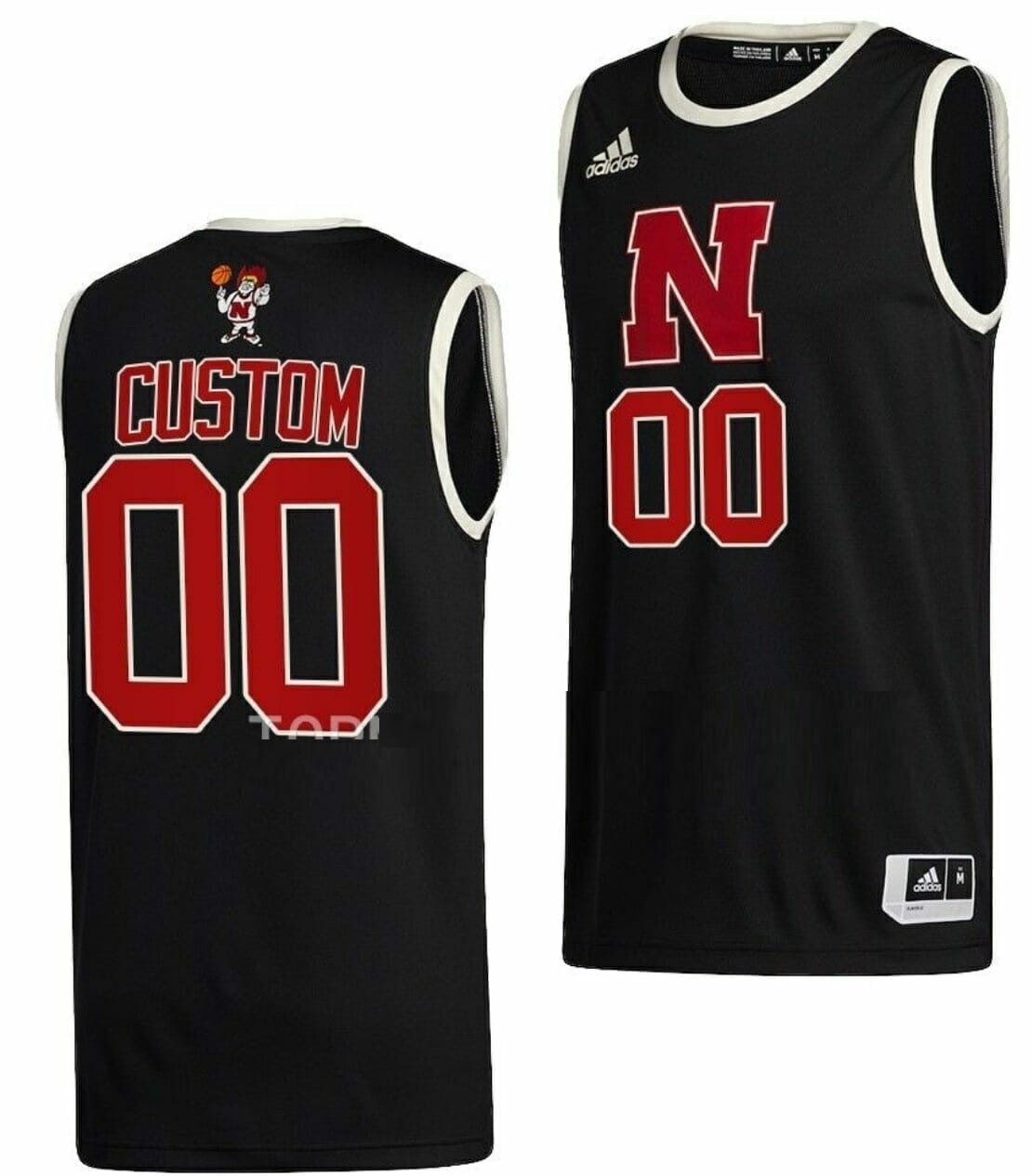 Custom Nebraska Cornhuskers Jersey College Basketball Name And Number Black