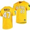 2023 College World Series Tommy White Jersey LSU Tigers NCAA Baseball Gold 47