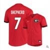 Cam Shepherd Jersey Georgia Bulldogs Baseball NCAA College Red Elite Alumni 7 1