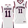 Alex Karaban Jersey #11 UConn Huskies NIL College Basketball Lightweight White