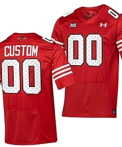 Custom Texas Tech Red Raiders Jersey Name and Number College Football Throwback Stitched Red