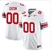 Custom Ohio State Jersey Name and Number College Football Stitched White
