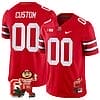 Custom Ohio State Jersey Name and Number Mascot Patch College Football Scarlet