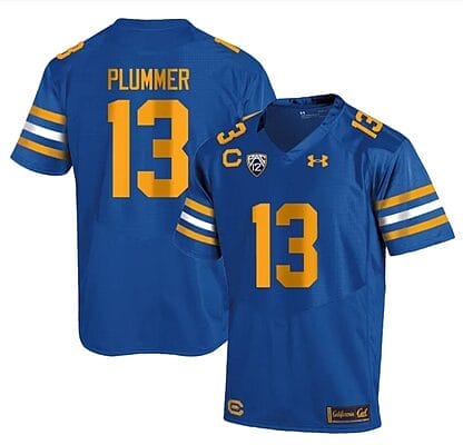 Cal Bears Jack Plummer Jersey #13 College Football 2023 Stitched Royal