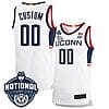 Custom UConn Huskies Jersey Name and Number 2023 National Champions College Basketball White Home