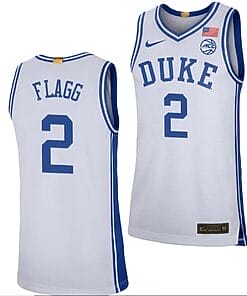 Cooper Flagg Jersey #2 Duke Blue Devils College Basketball White