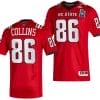 Dacari Collins Jersey #86 NC State Wolfpack 2023 Pop-Tarts Bowl Football Red