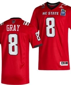 Julian Gray Jersey #8 NC State Wolfpack 2023 Pop-Tarts Bowl Football Red