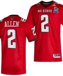 Michael Allen Jersey #2 NC State Wolfpack 2023 Pop-Tarts Bowl Football Red
