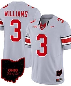 Miyan Williams Jersey #3 Ohio State Buckeyes College Football Stitched Vapor Limited Ohio Patch Gray