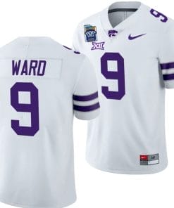 Treshaun Ward Jersey #9 Kansas State Wildcats 2023 Pop-Tarts Bowl Football White