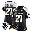 Colorado Buffaloes Coach Pride Jersey #21 Vapor Limited College Football All Stitched Alternate