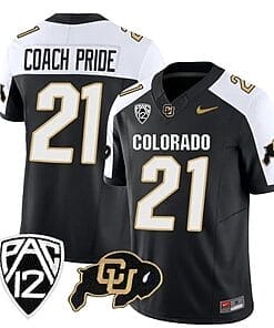 Colorado Buffaloes Coach Pride Jersey #21 Vapor Limited College Football All Stitched Alternate