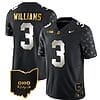 Ohio State Buckeyes Miyan Williams Jersey #3 College Football Stitched Alternate Black Limited