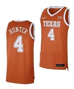 Tyrese Hunter Jersey #4 Texas Longhorns College Basketball Jerseys Orange Limited