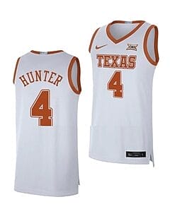 Tyrese Hunter Jersey #4 Texas Longhorns College Basketball Jerseys White