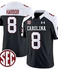 Nyck Harbor Jersey #8 South Carolina Gamecocks Football 1980 Throwback Vapor Limited Black Alternate