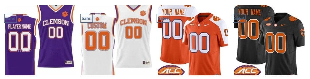 Custom Clemson Tigers Jersey