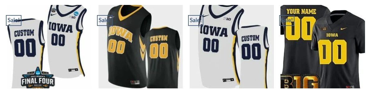 Custom Iowa Hawkeyes Jersey