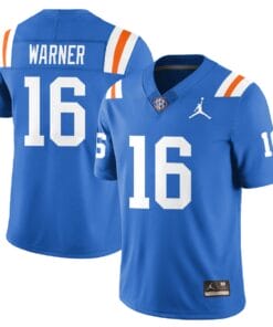 Alternative view of Aidan Warner Jersey #16 Florida Gators Bring Back 1960s Throwback