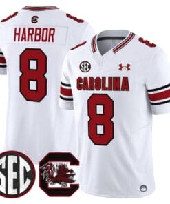 Alternative view of Nyck Harbor Jersey #8 South Carolina Gamecocks 2025 Stitched