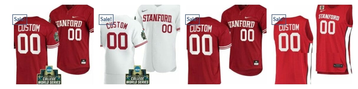 Custom Stanford Cardinal Jersey