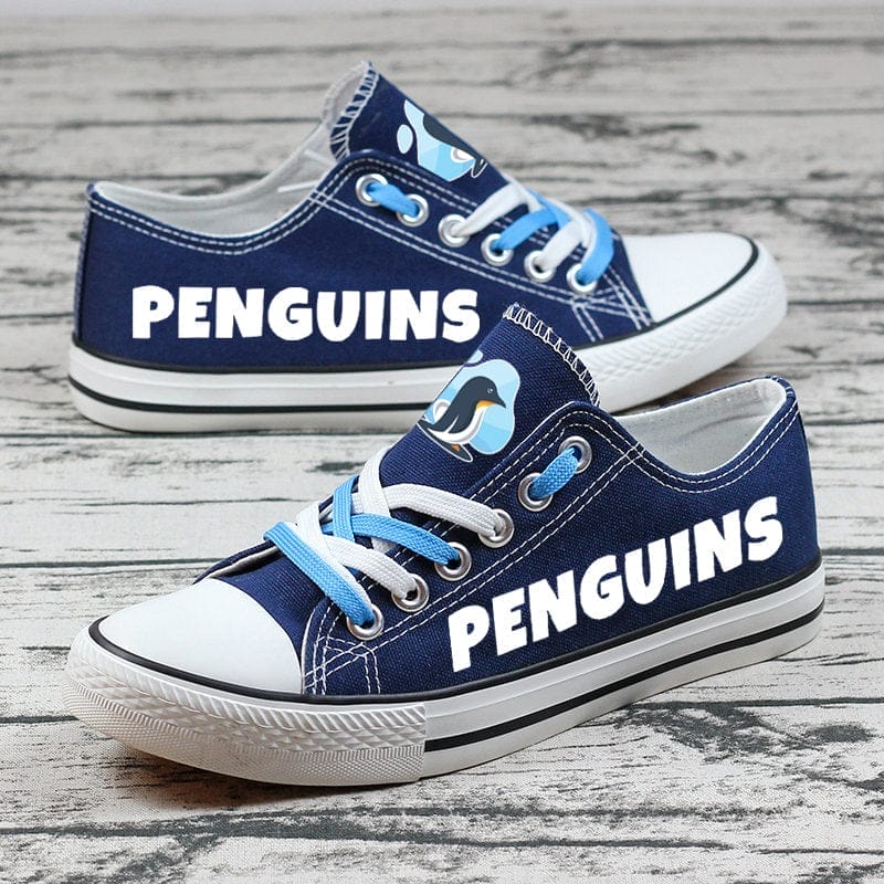 Penguins Canvas Sneakers Shoes For Men Women Fans - Image 4