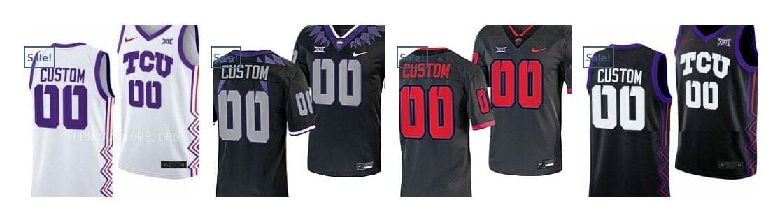 Custom TCU Horned Frogs Jersey