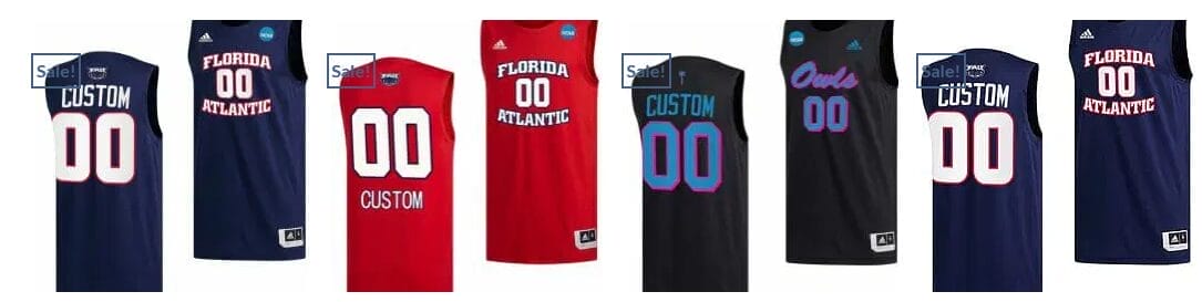 Custom Florida Atlantic Jersey