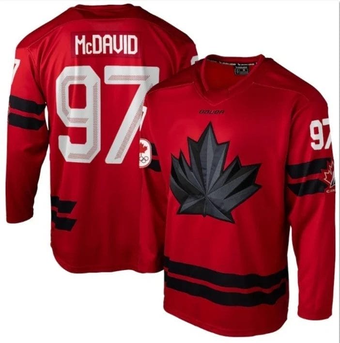 Connor McDavid Team Canada 2026 Winter Olympics Jersey Red All STITCHED