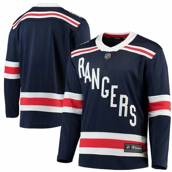 Custom New York Rangers Jersey Name And Number 2018 Winter Navy Blue Classic NHL