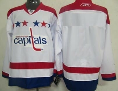 Custom Washington Capitals Jersey Name And Number 2011 White Winter Classic