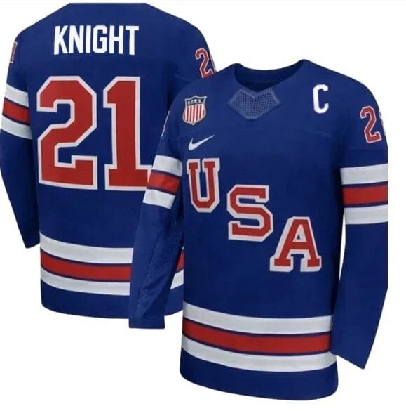 Hilary Knight Jersey #21 Team USA Winter Olympics 2026 Premium Hockey Blue All STITCHED