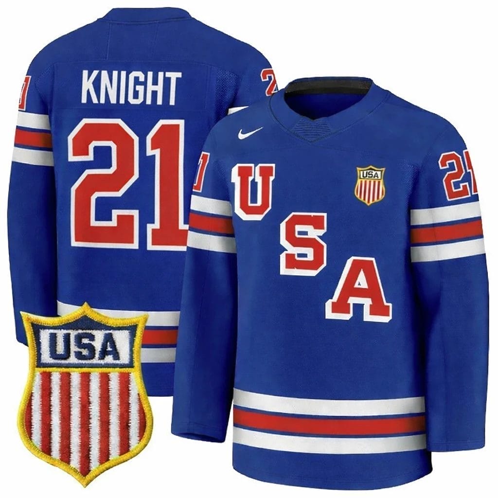 Hilary Knight Jersey #21 Team USA Winter Olympics 2026 Premium Hockey Blue STITCHED