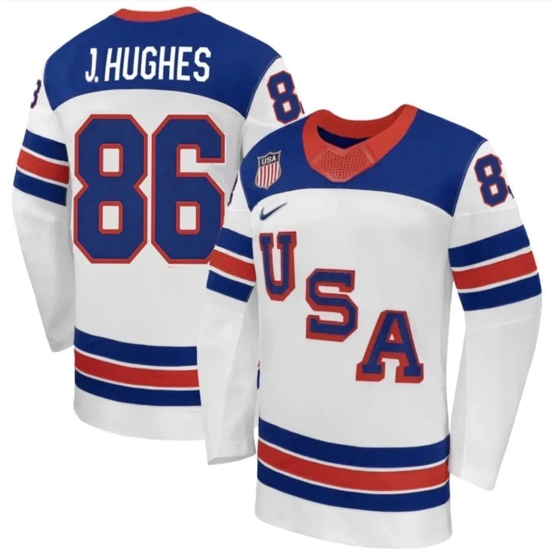 Jack Hughes Jersey Team USA Winter Olympics 2026 Hockey Premium STITCHED