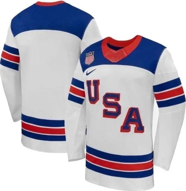 Team USA Winter Olympics 2026 Hockey Jersey White All STITCHED